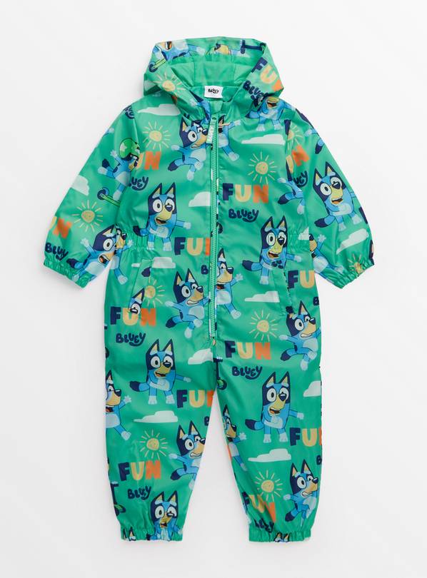 Bluey Green Puddlesuit 4-5 years